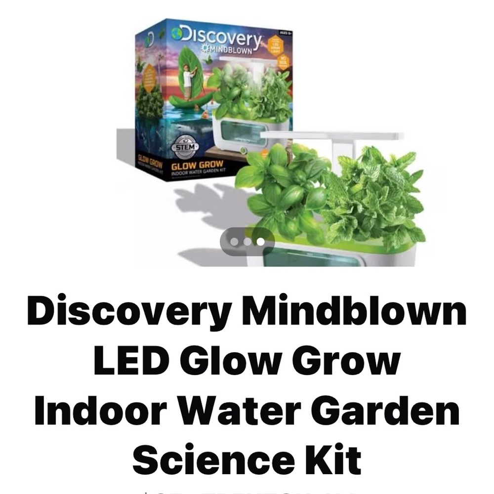 Discovery Mindblown LED Glow Grow Indoor Water Garden Science Kit
